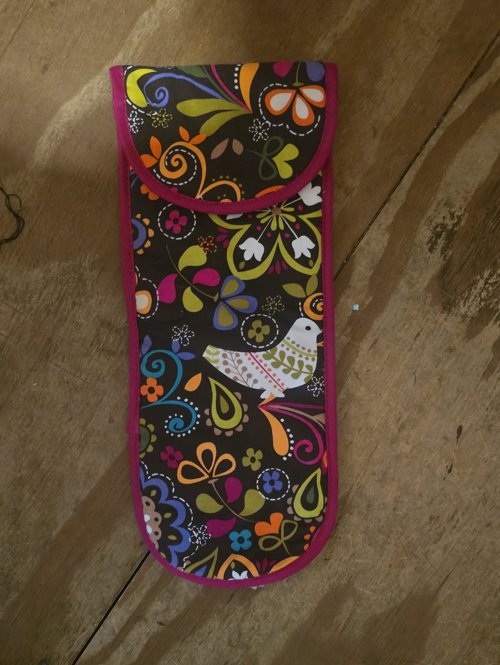 Stylish Floral Hot Iron Accessory Pouch in Multi-Color